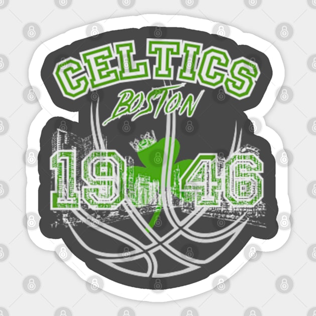 celtics boston Sticker by soft and timeless